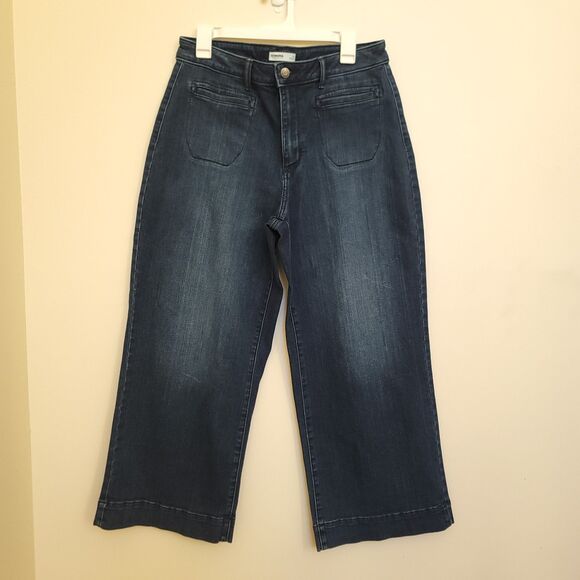 Sonoma Denim - Sonoma High Rise Wide Leg  Size 14 Dark Stretch Denim Womens Jeans